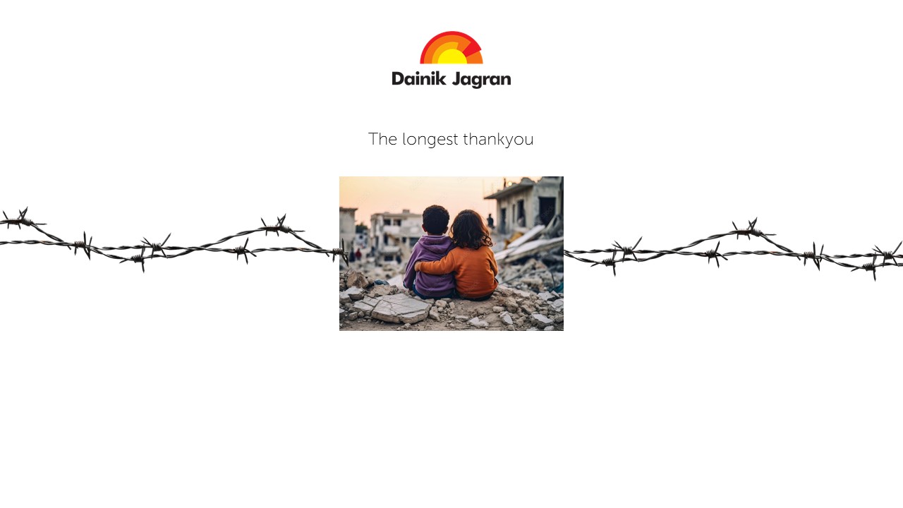 The Longest Thank You