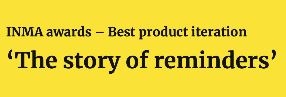 The Story of Reminders by The Guardian