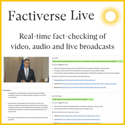 Factiverse Live: The Real-Time Shield Against Misinformation