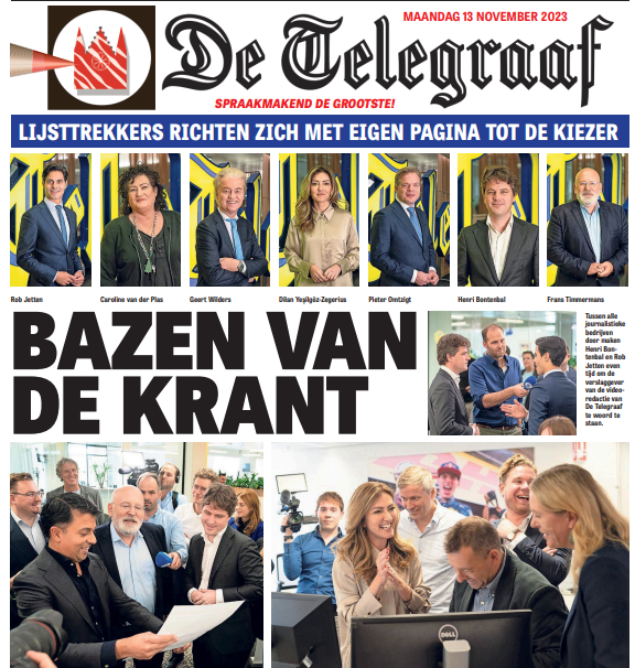 Political leaders editor-in-chief for a day
