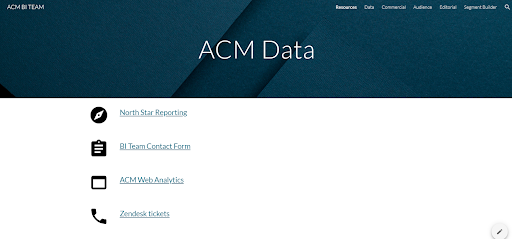 ACM Data Team
