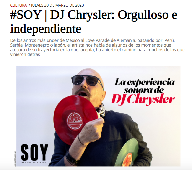 #SOY | DJ Chrysler: Orgulloso e independiente (#I AM | DJ Chrysler: Proud & Independent)