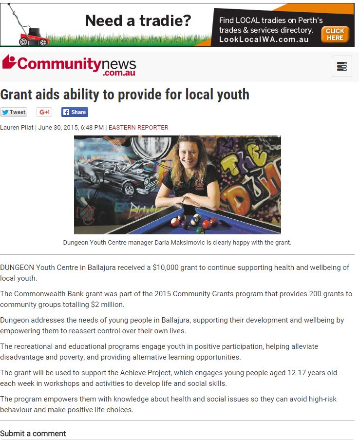 Commonwealth Bank community grants