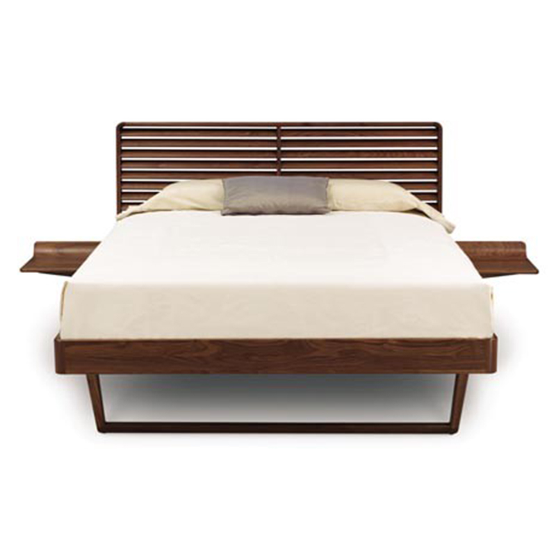 Contour Bed With Left Right Shelf Nightstand