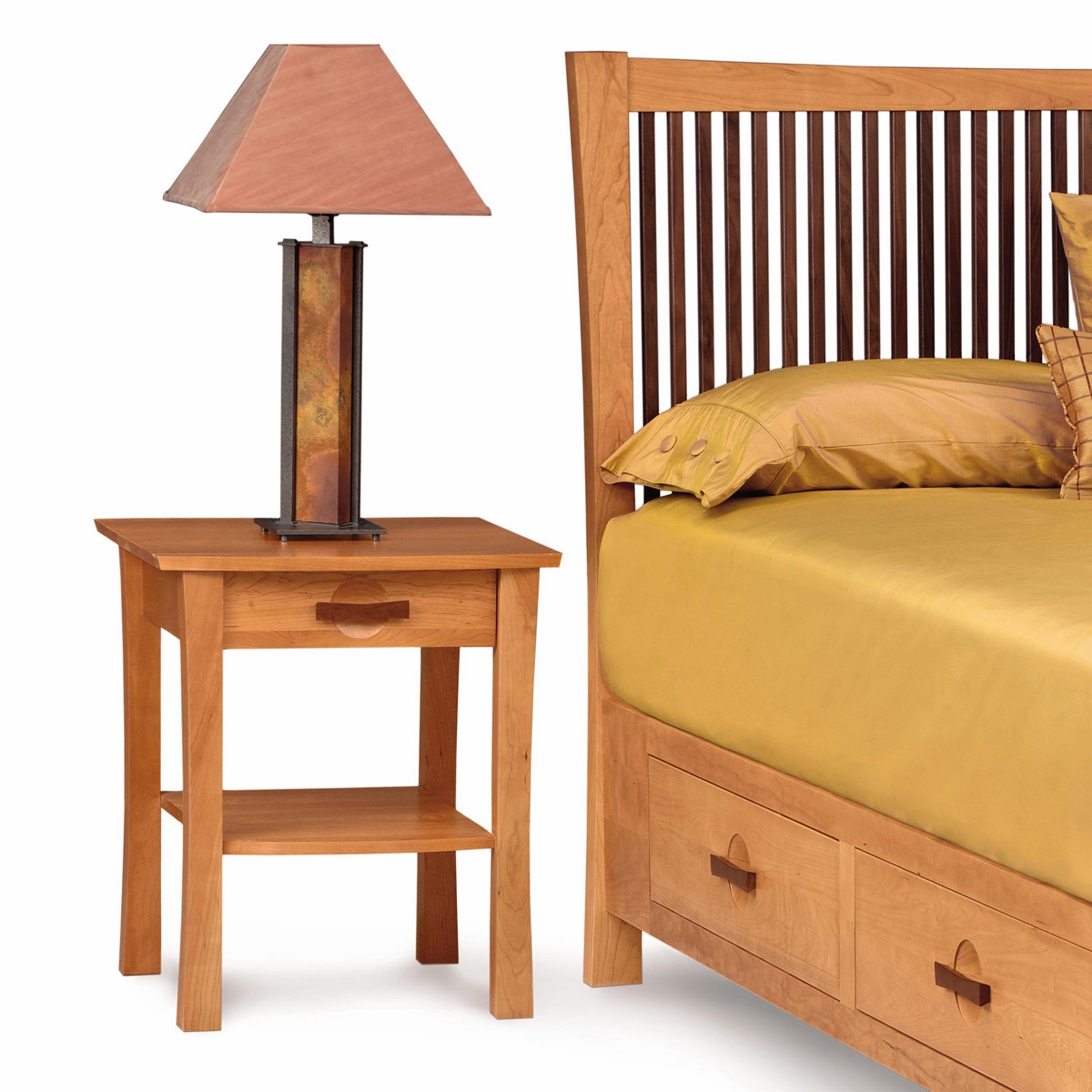 Copeland Furniture Berkeley 1Drawer Nightstand with Shelf