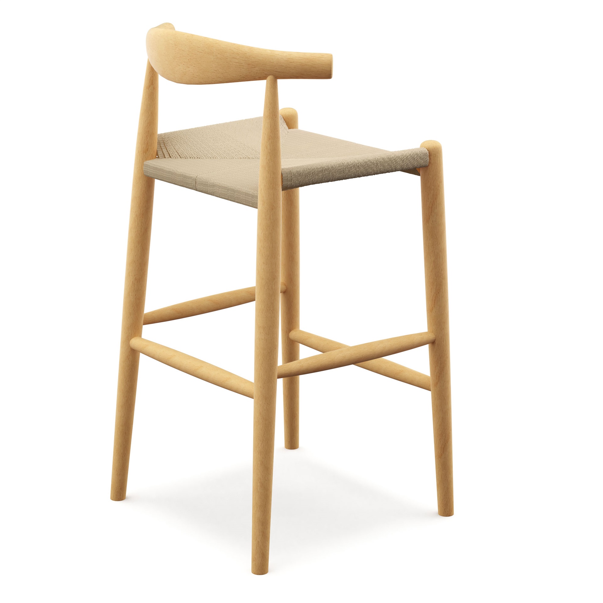 Hans Wegner Elbow Bar / Counter Stool
