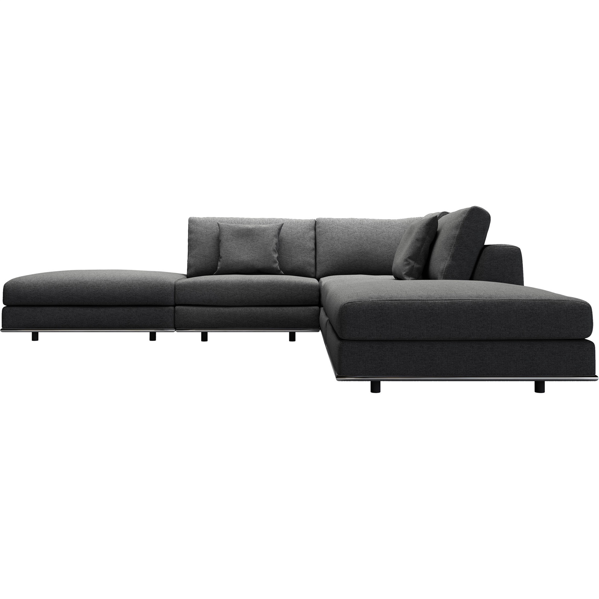 Perry Armless Corner Sectional Sofa