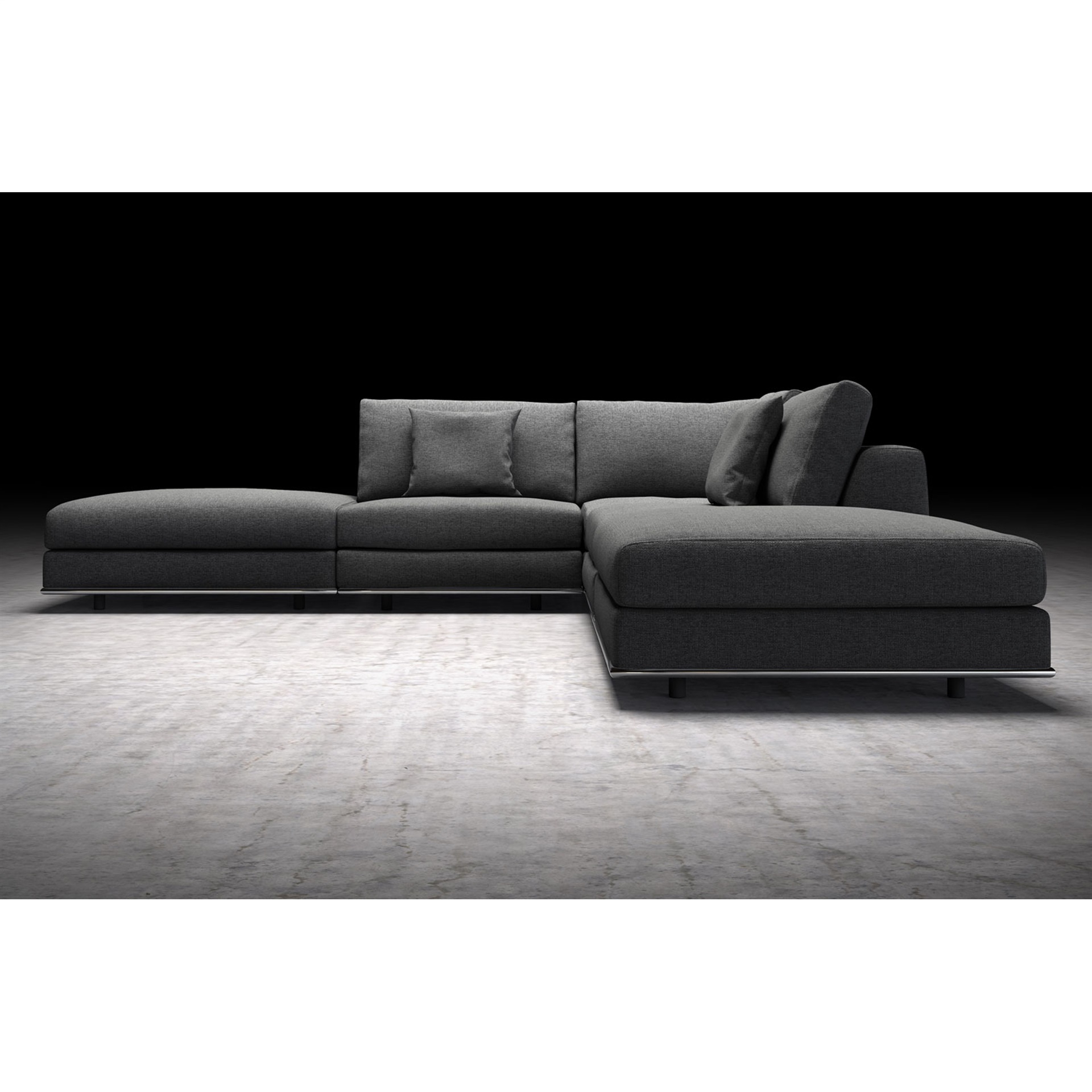 Perry Armless Corner Sectional Sofa