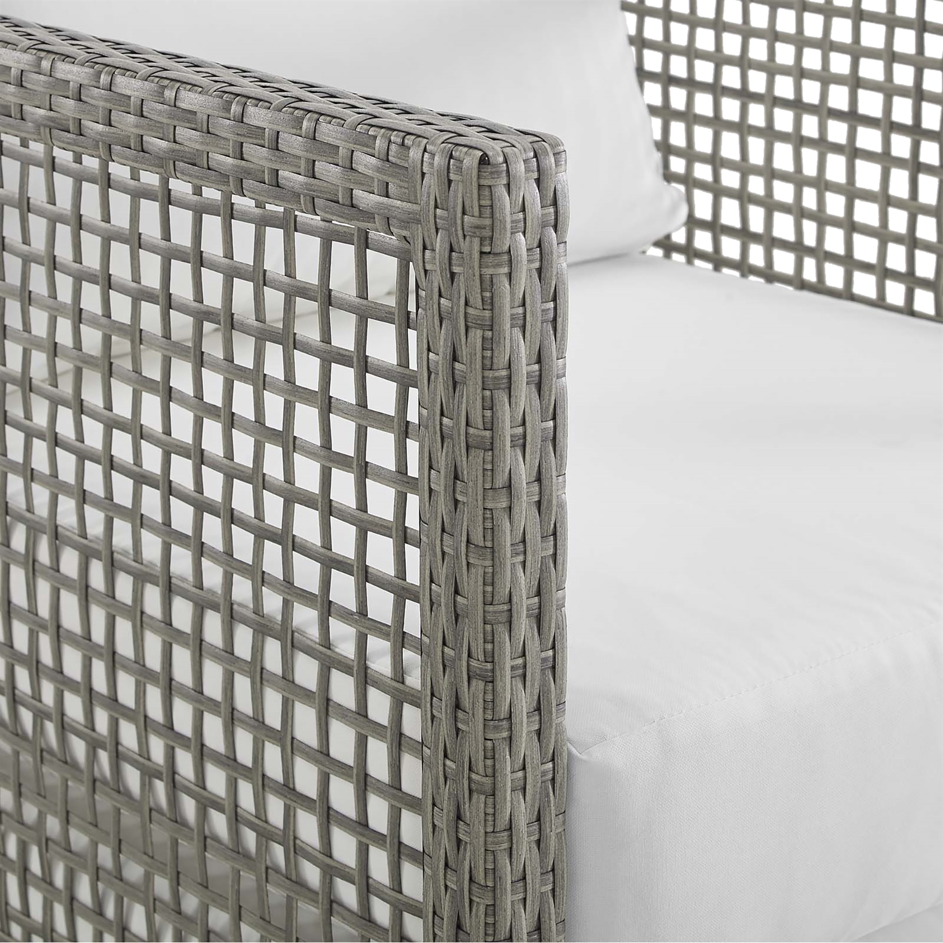 Aura Outdoor Patio Wicker Rattan Loveseat