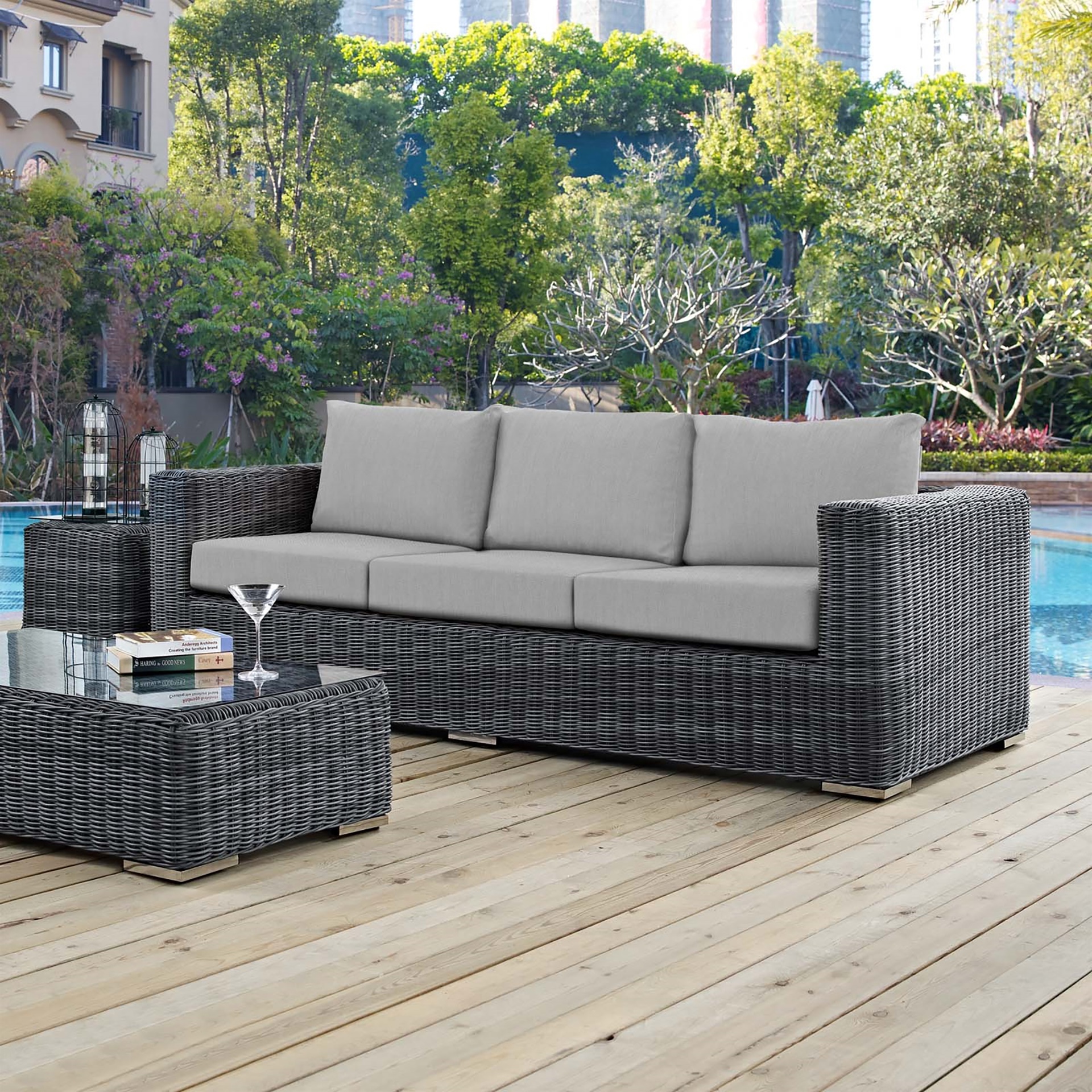 Summon Outdoor Patio Sunbrella Sofa