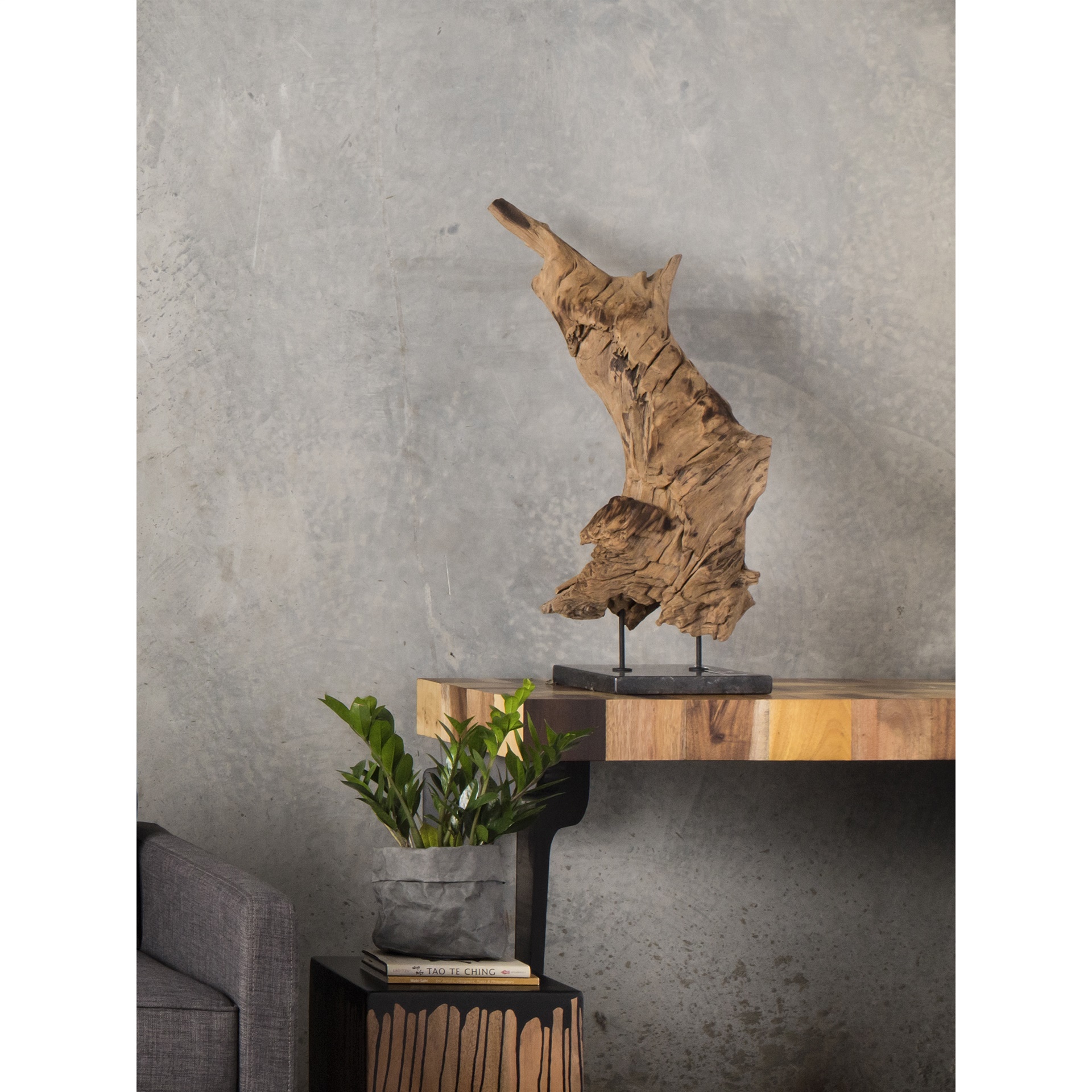 Natural Teak Wood Sculpture