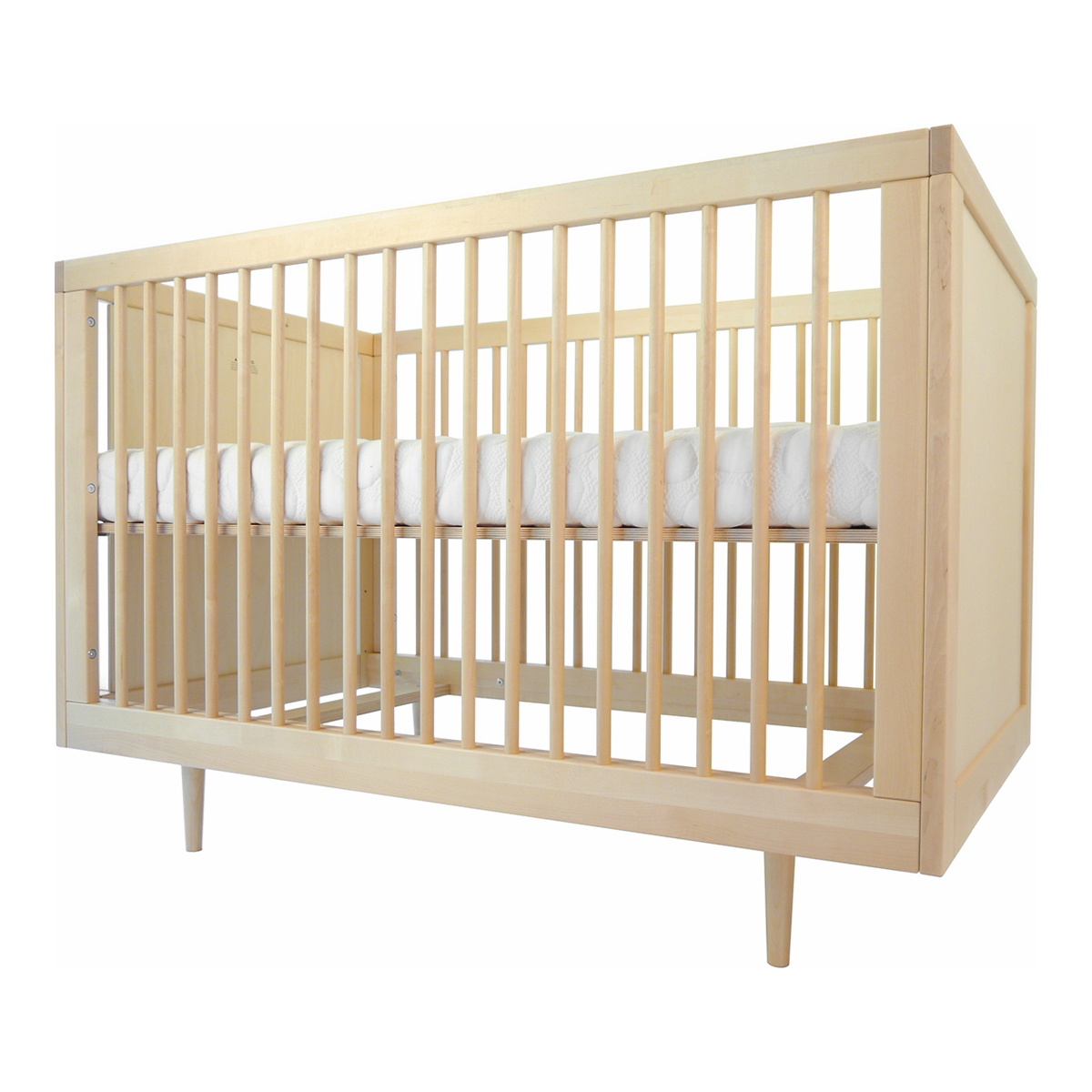birch wood crib