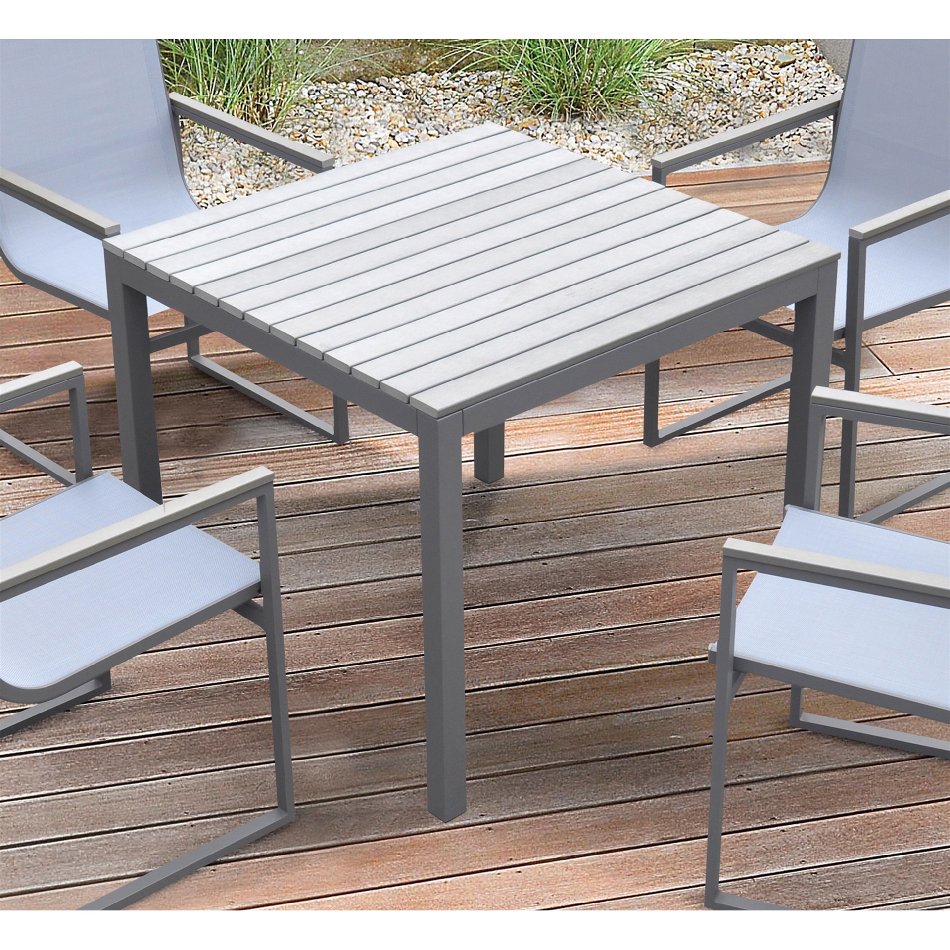 Contemporary Metal Outdoor Denver Dining TableDenverInmod