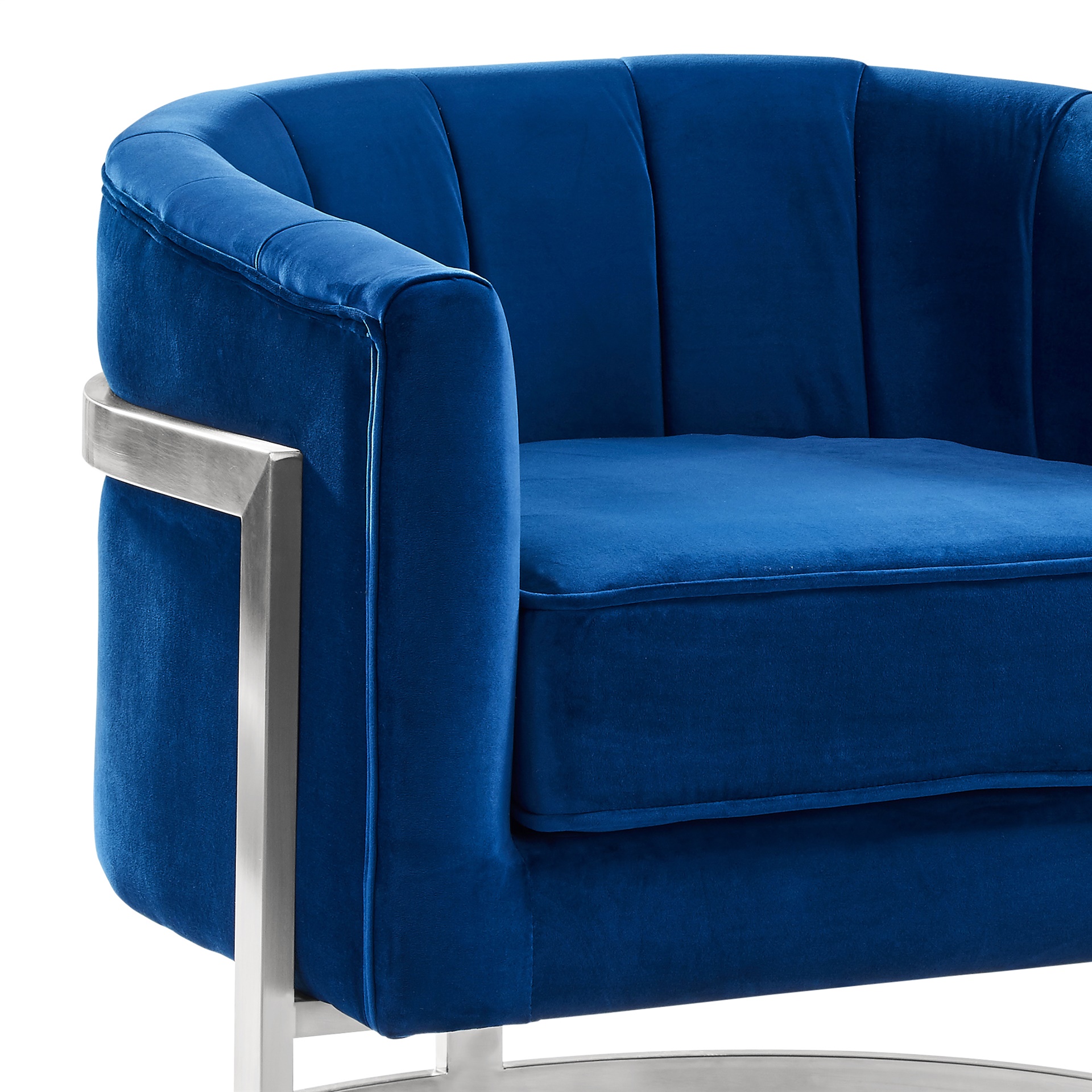 Contemporary Velvet Upholstered Kingston Lounge ChairKingstonInmod