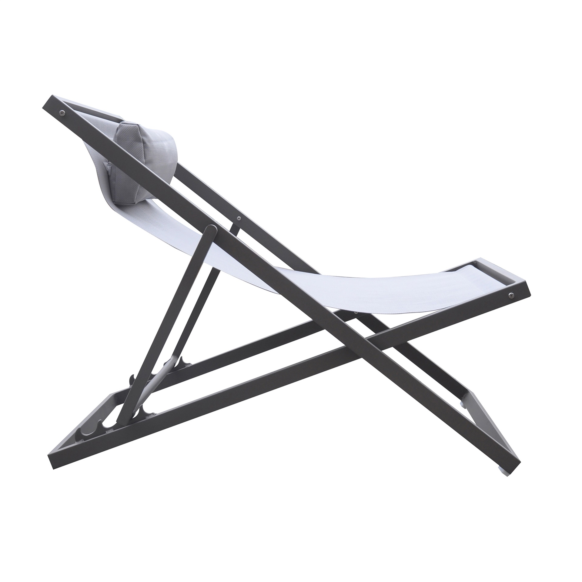 Metal Outdoor Lounge Sling Deck ChairSlingInmod