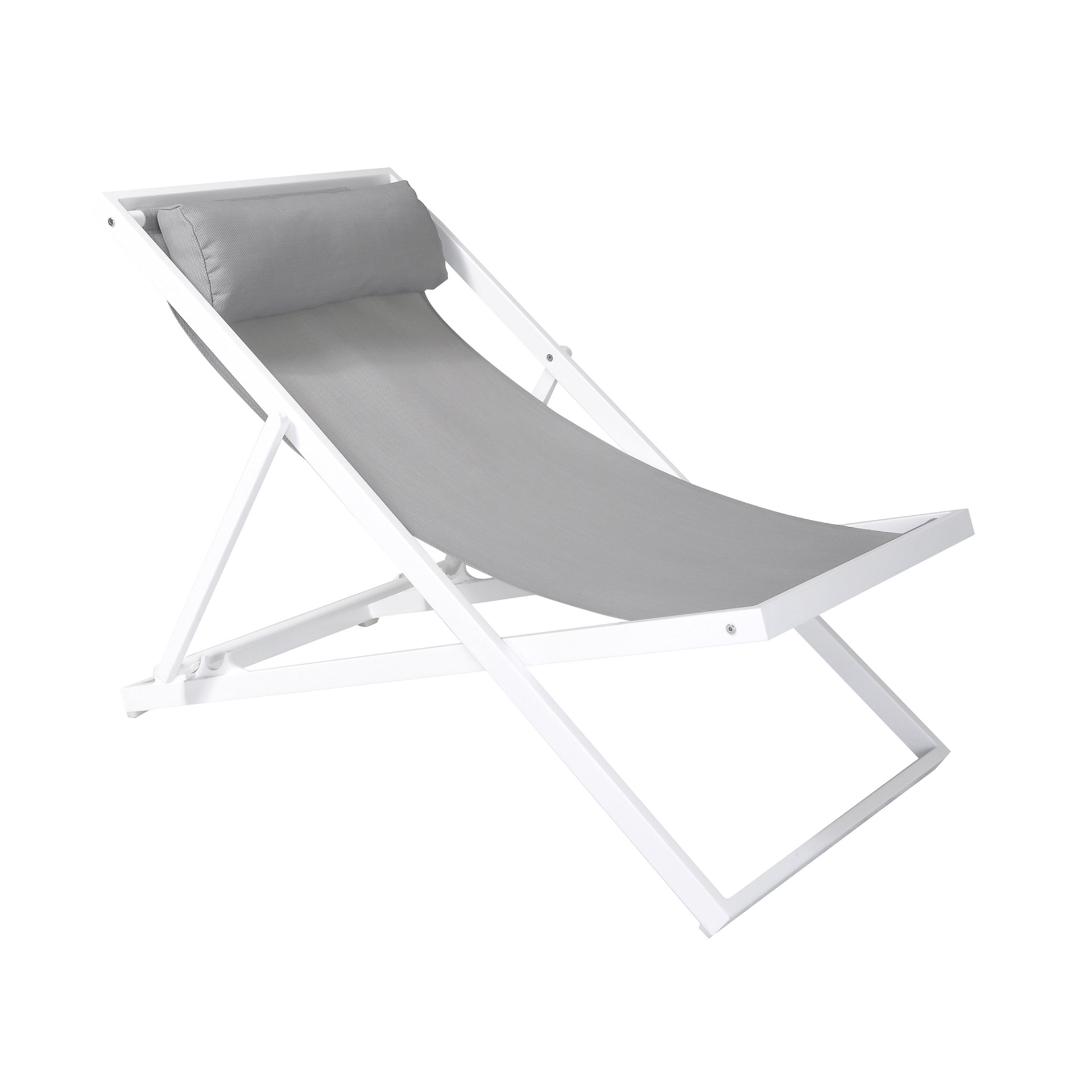 Metal Outdoor Lounge Sling Deck ChairSlingInmod