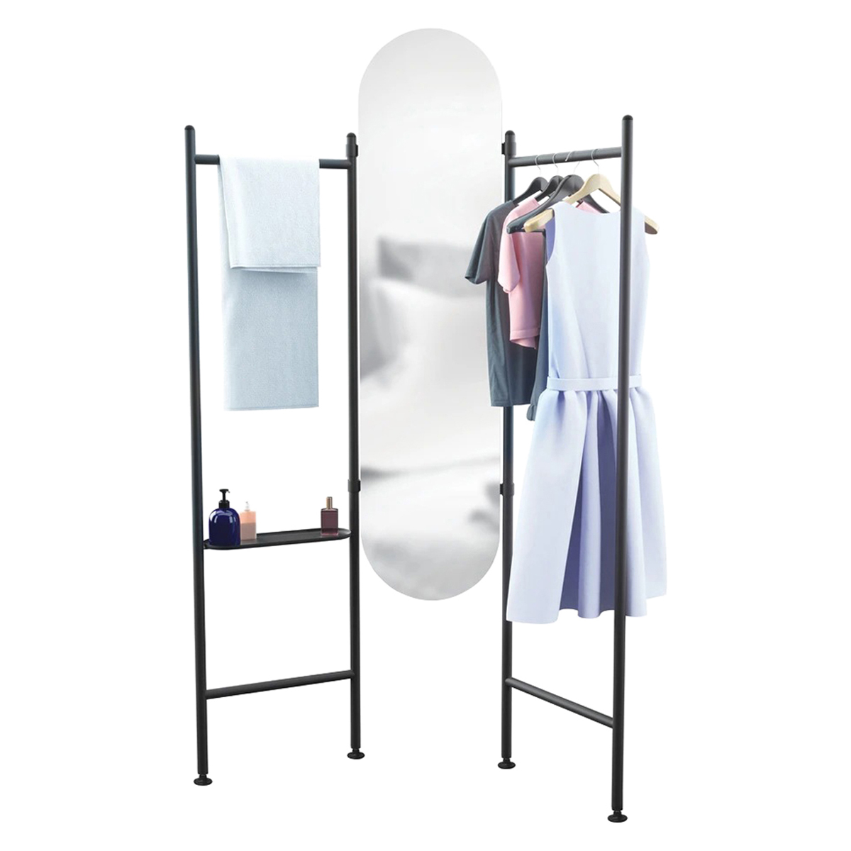 Vala Floor Mirror and Clothing Valet