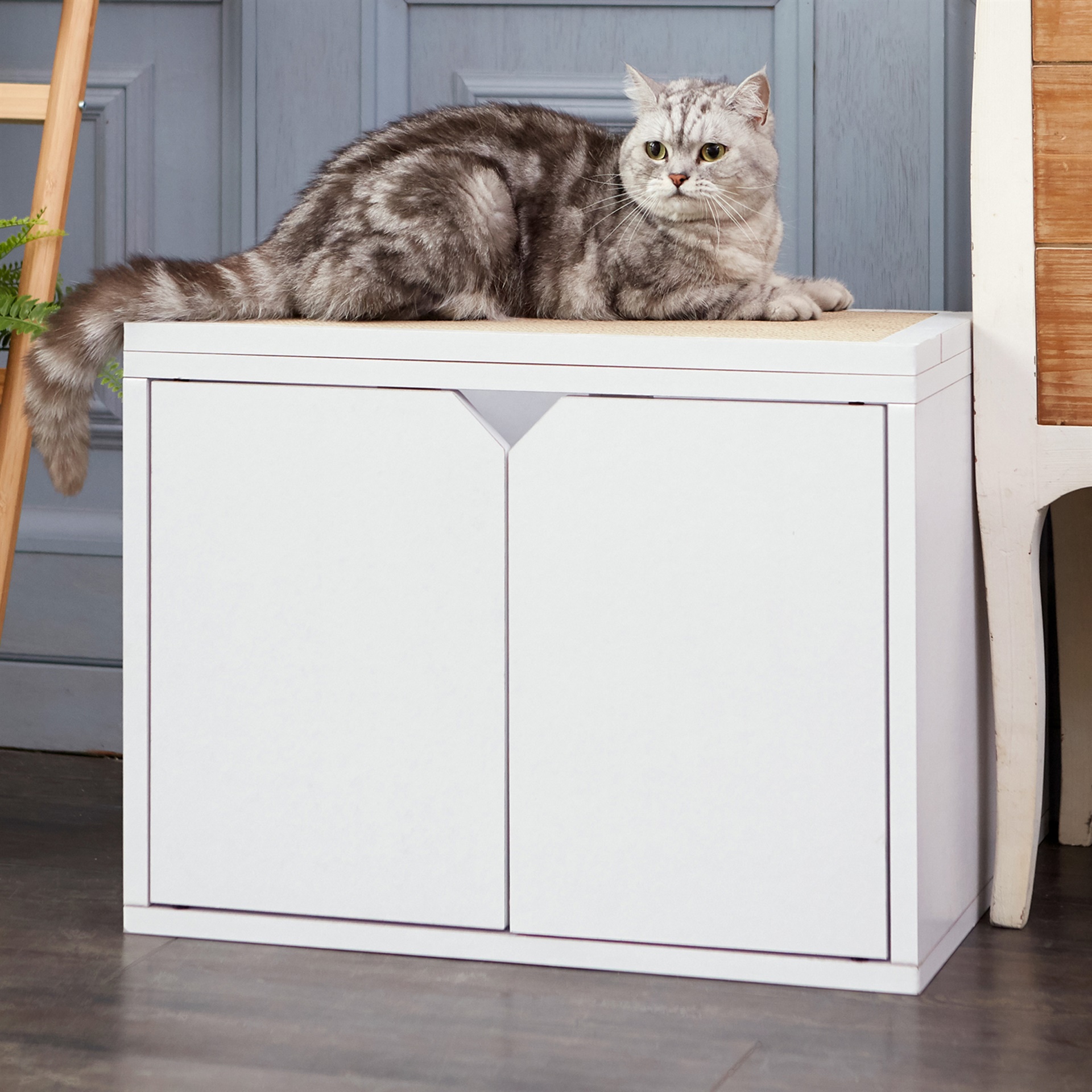Way Basics Eco Friendly Cat Litter Box Enclosure