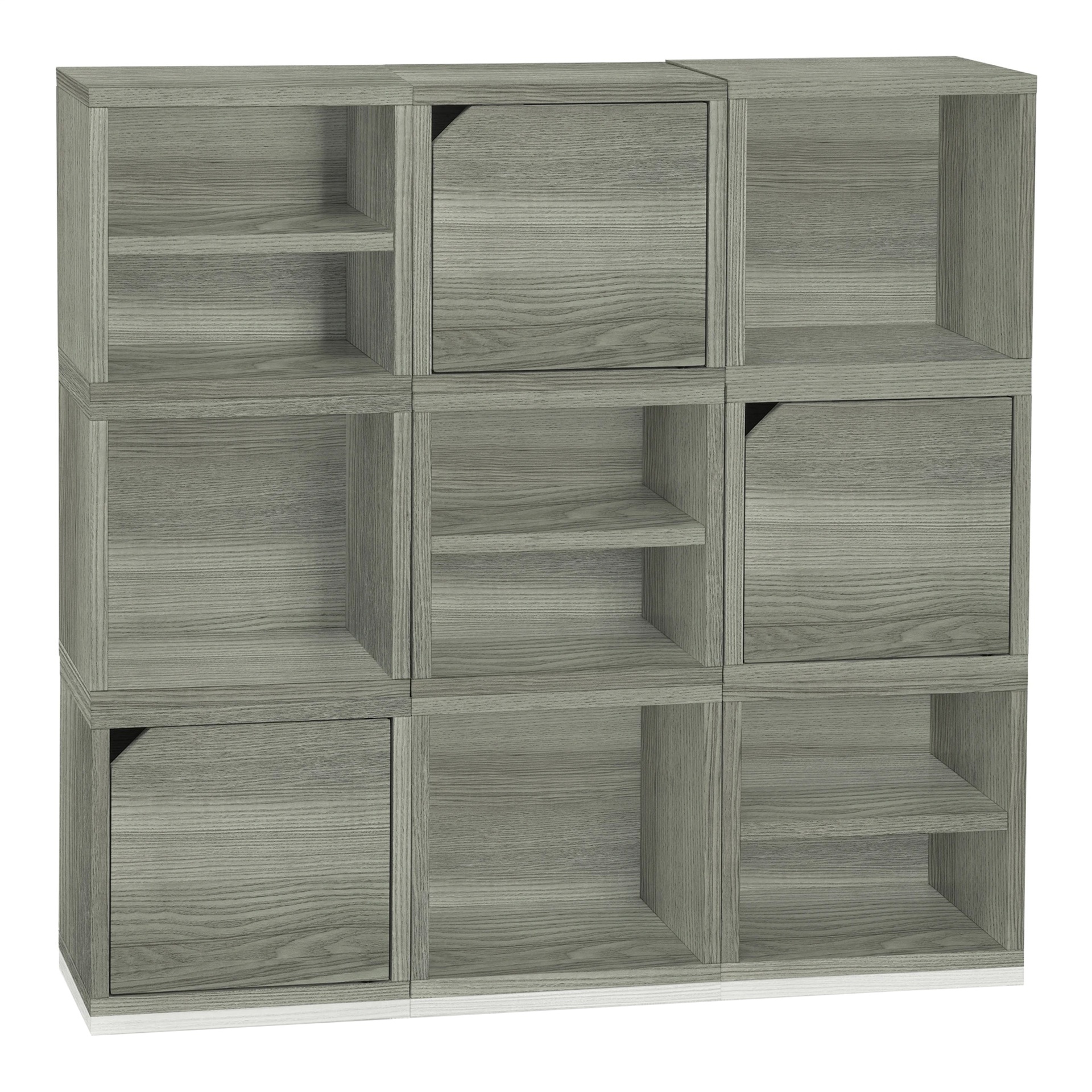 Way Basics Eco Friendly Stackable Connect Storage Cube with Door