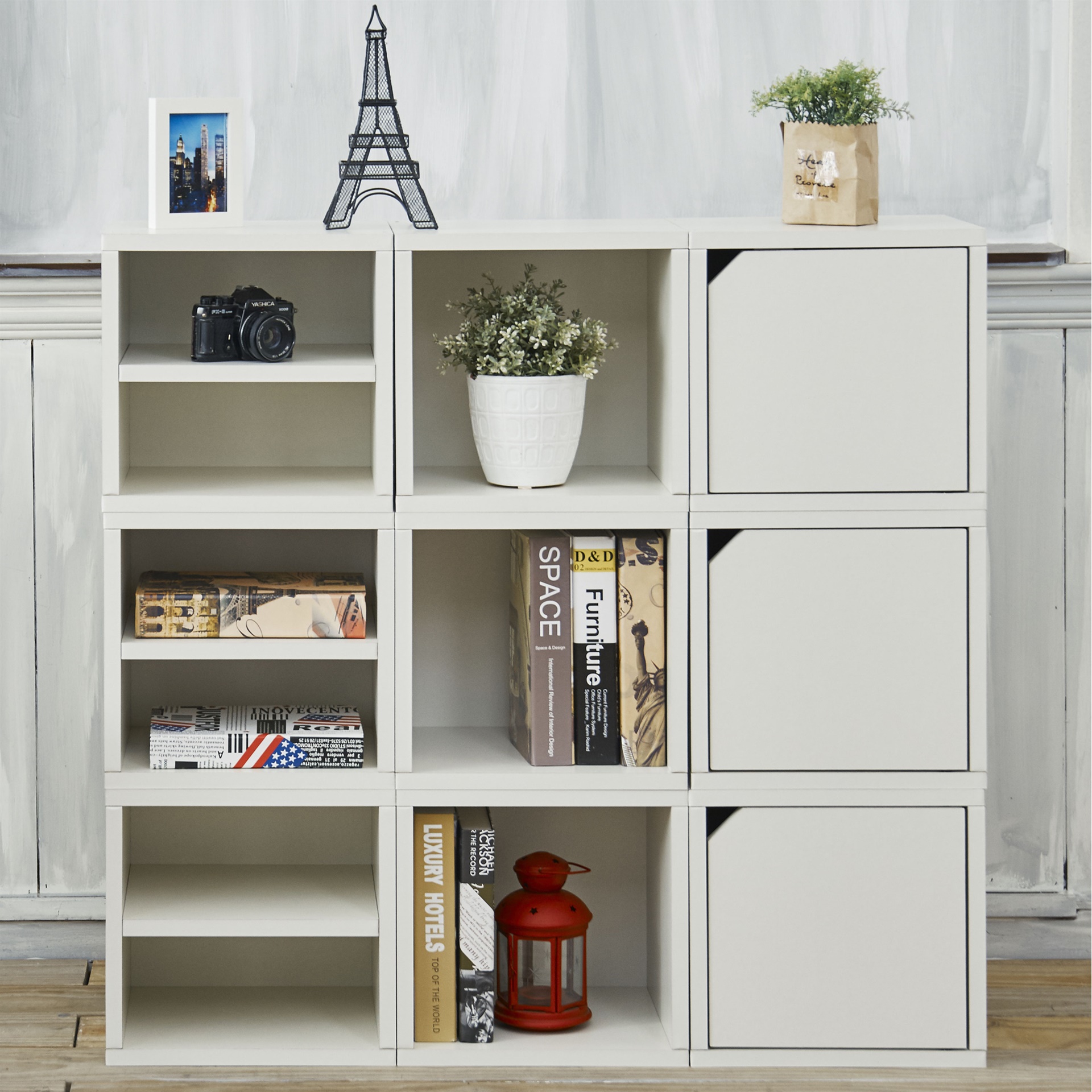 Way Basics Eco Friendly Stackable Connect Storage Cube with Door