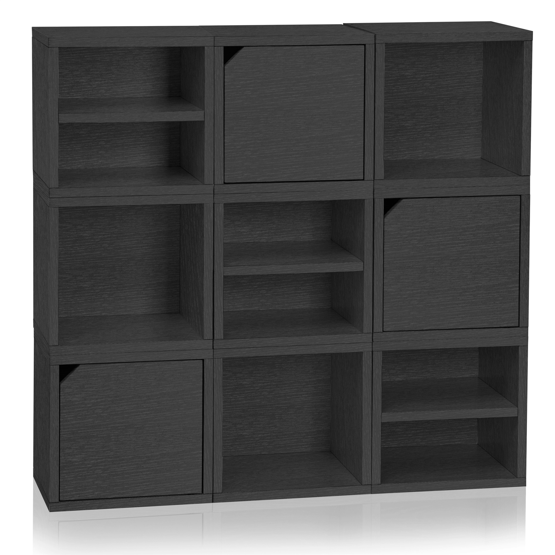 Way Basics Eco Friendly Stackable Connect Storage Cube with Shelf