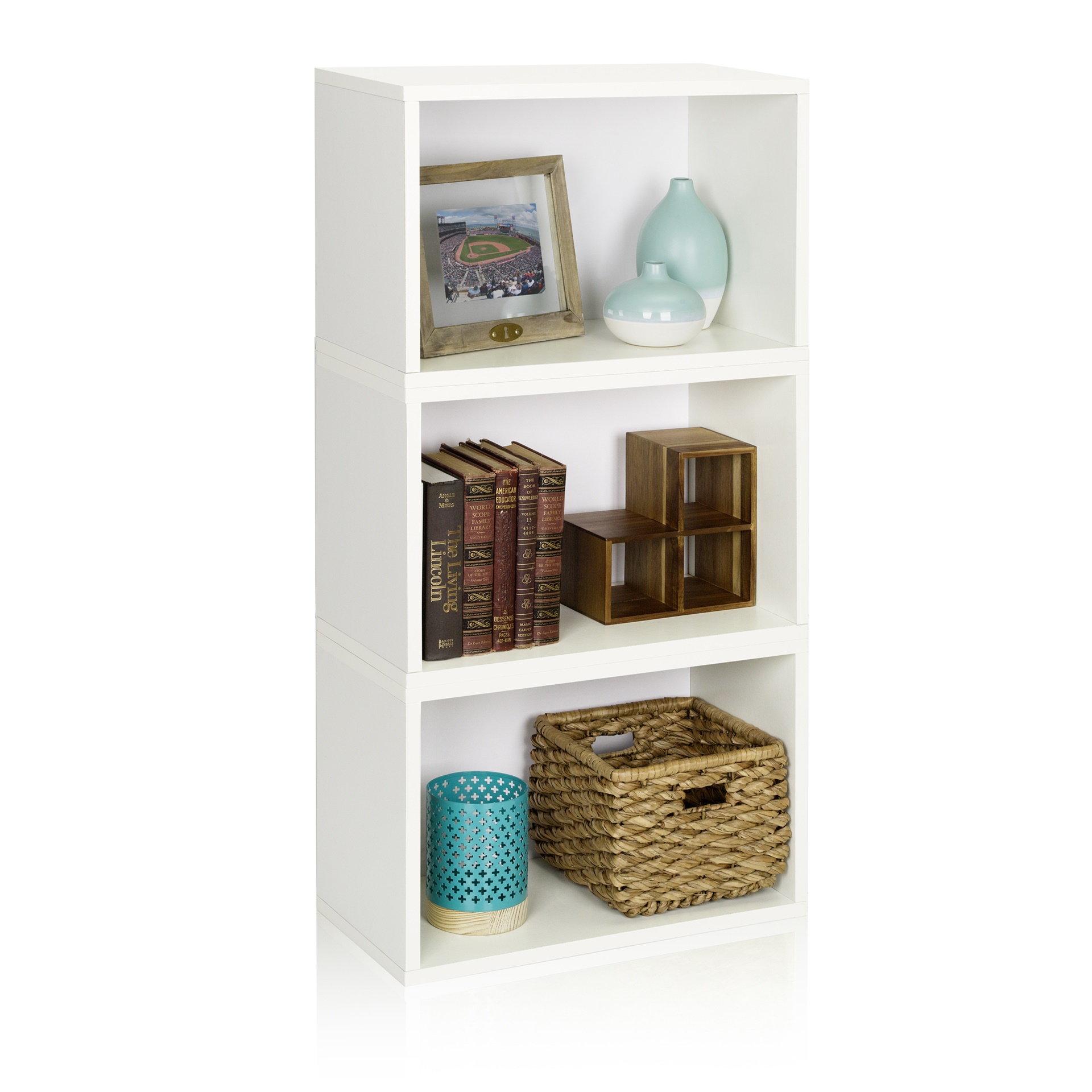 Way Basics Eco Friendly Stackable Hillcrest Modular Bookcase and