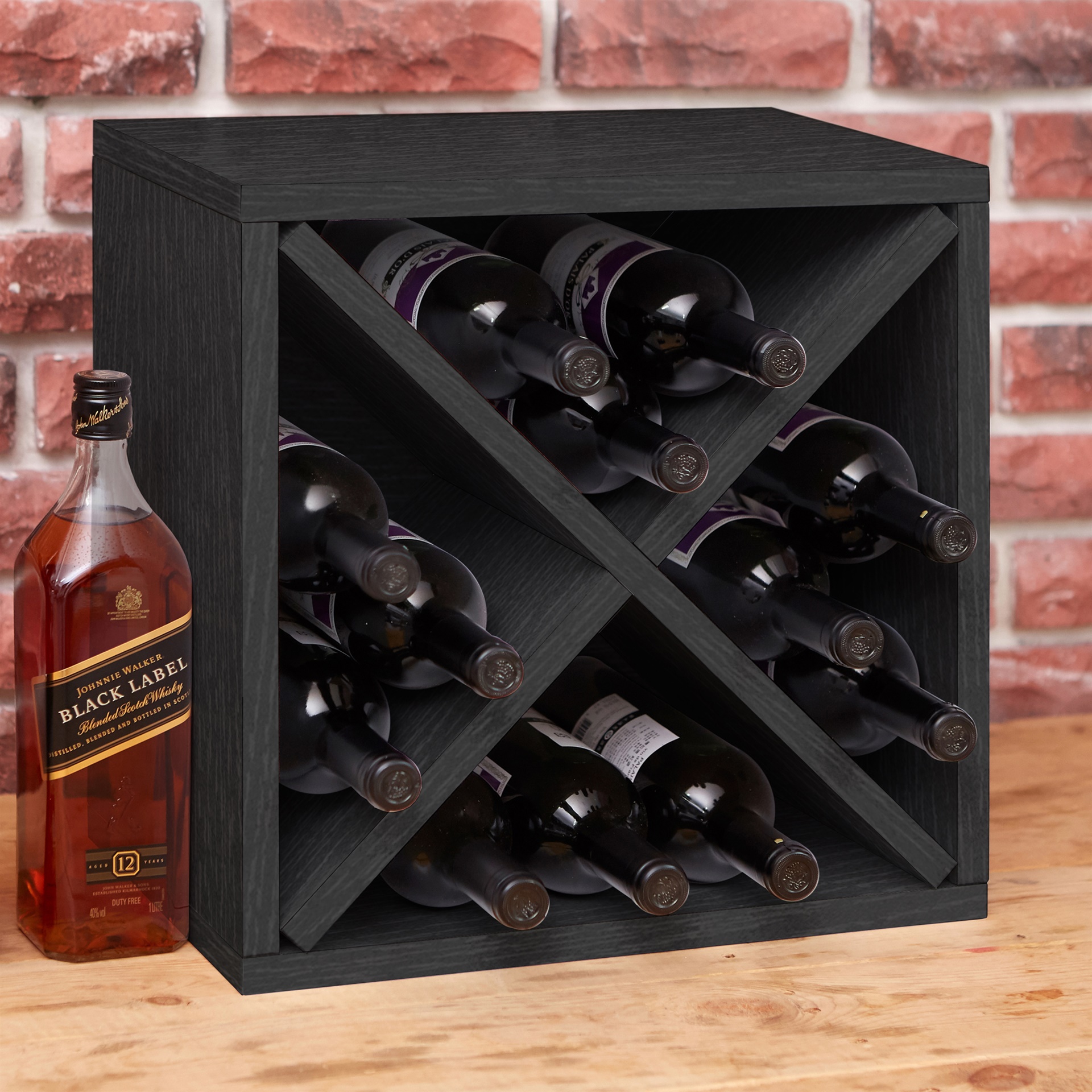 Way Basics Stackable Blox Wine Cube Storage 12 Bottles