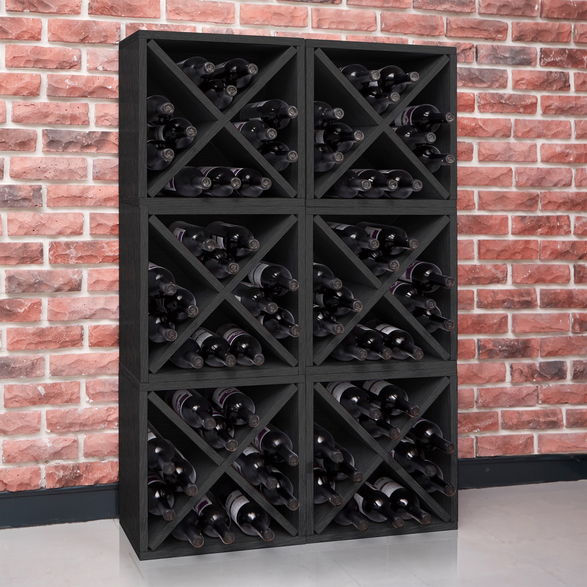 Way Basics Stackable Blox Wine Cube Storage 12 Bottles