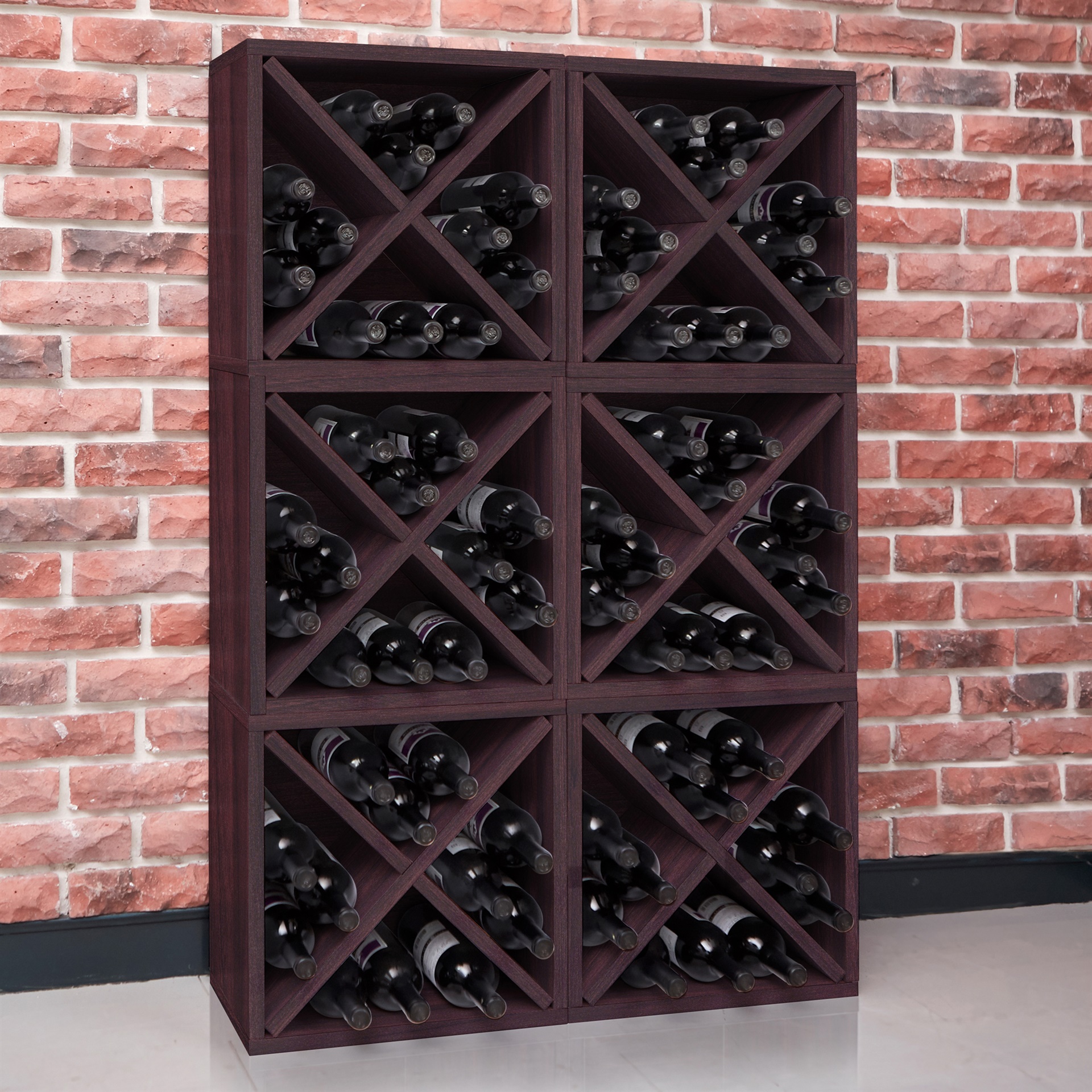 Way Basics Stackable Blox Wine Cube Storage 12 Bottles