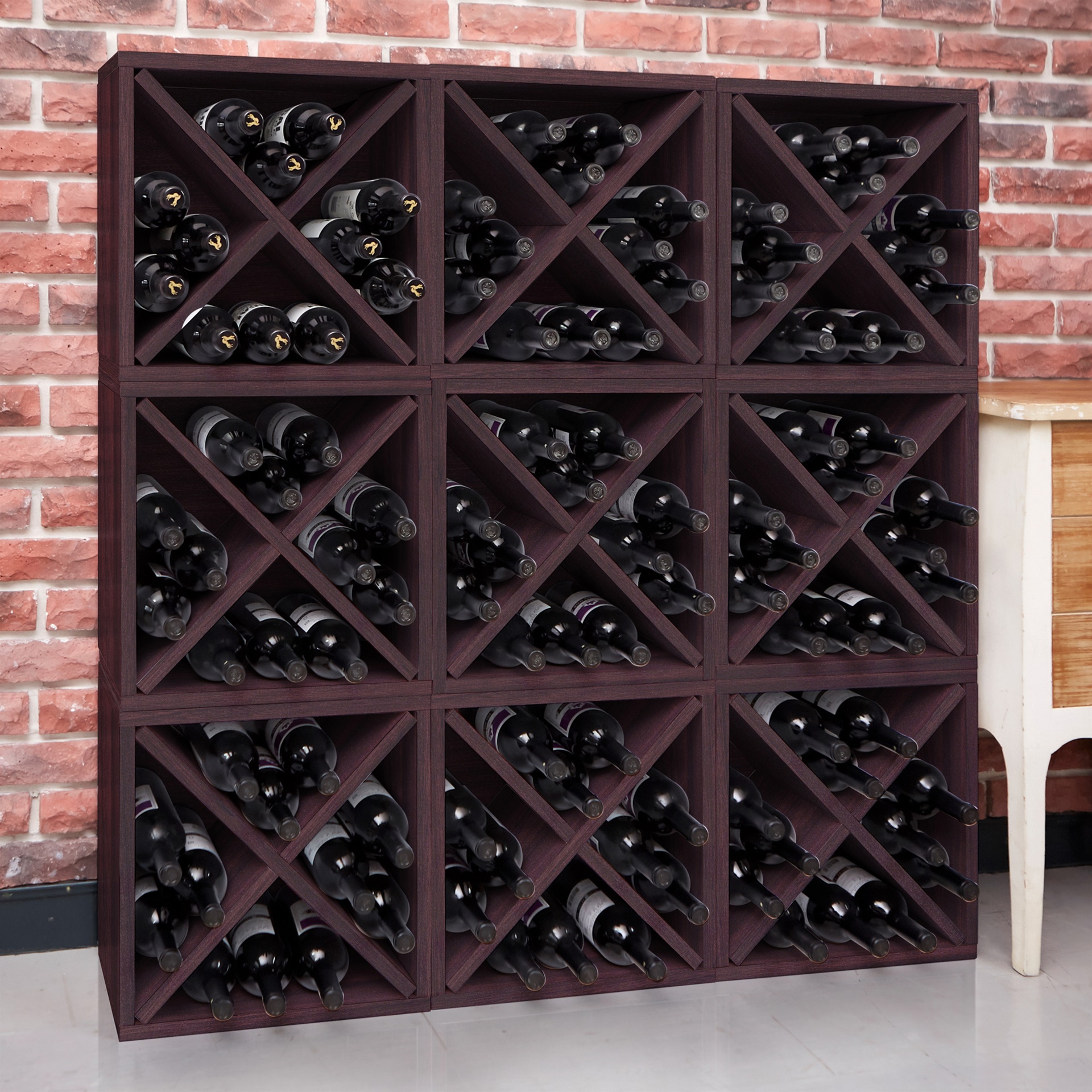 Way Basics Stackable Blox Wine Cube Storage 12 Bottles