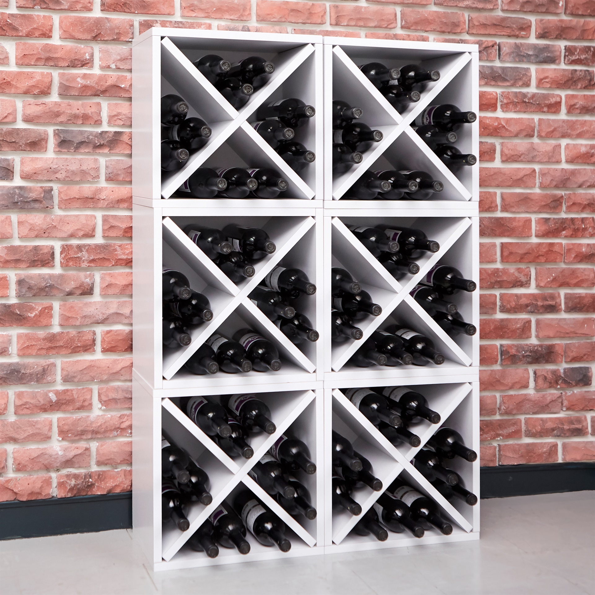 Way Basics Stackable Blox Wine Cube Storage 12 Bottles