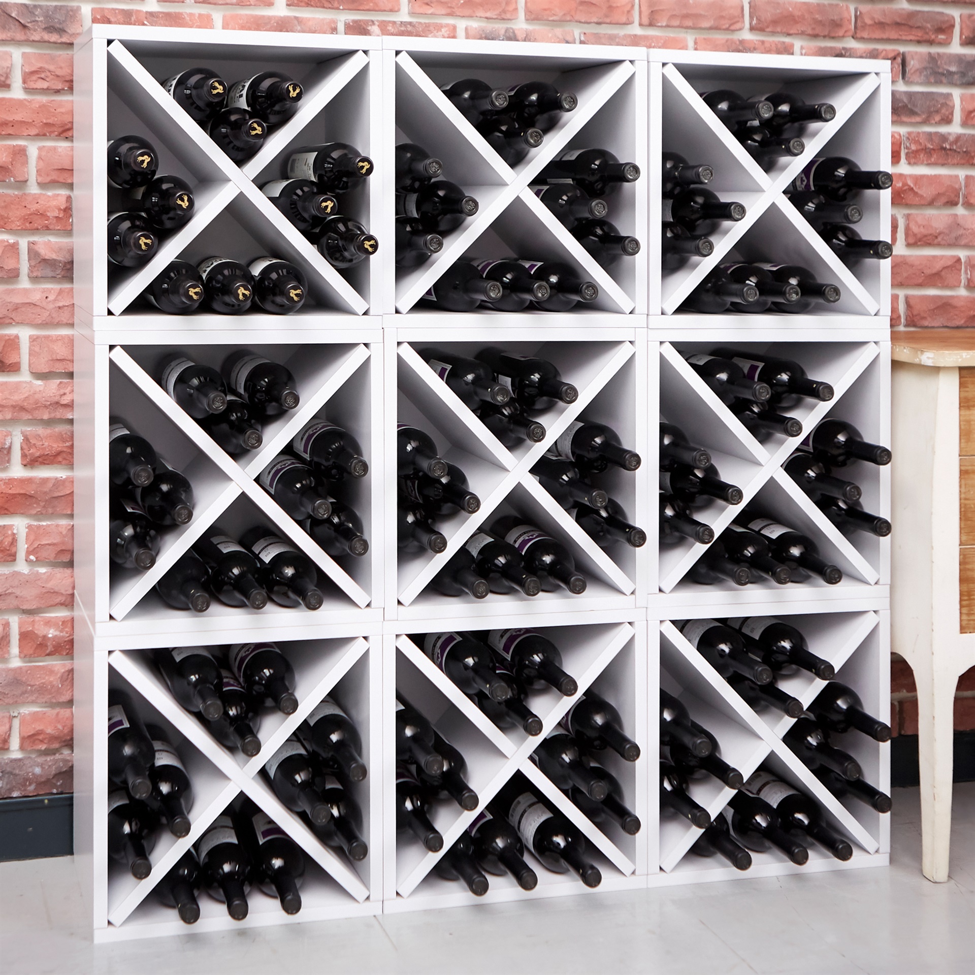 Way Basics Stackable Blox Wine Cube Storage 12 Bottles
