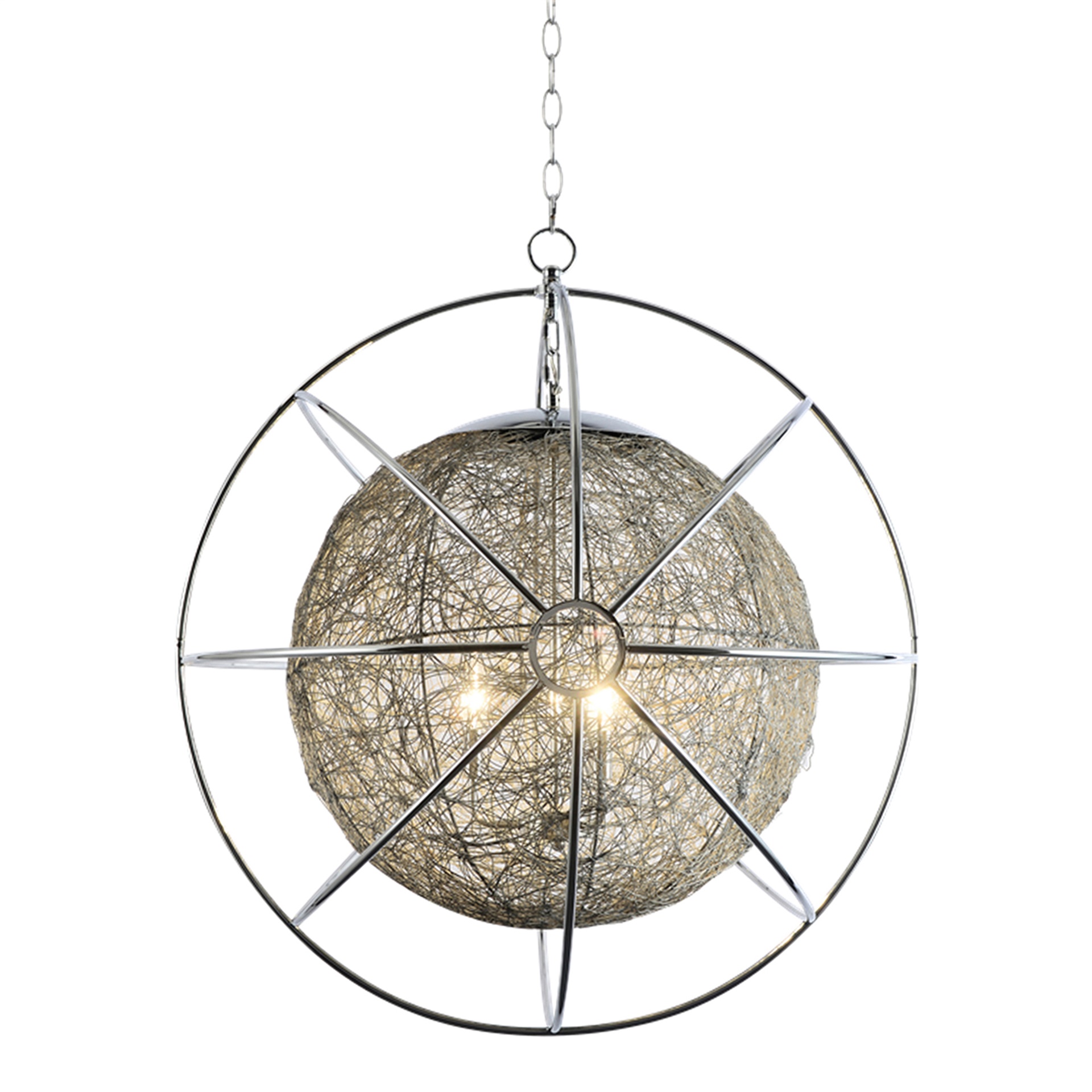 3Light Orb Chandelier