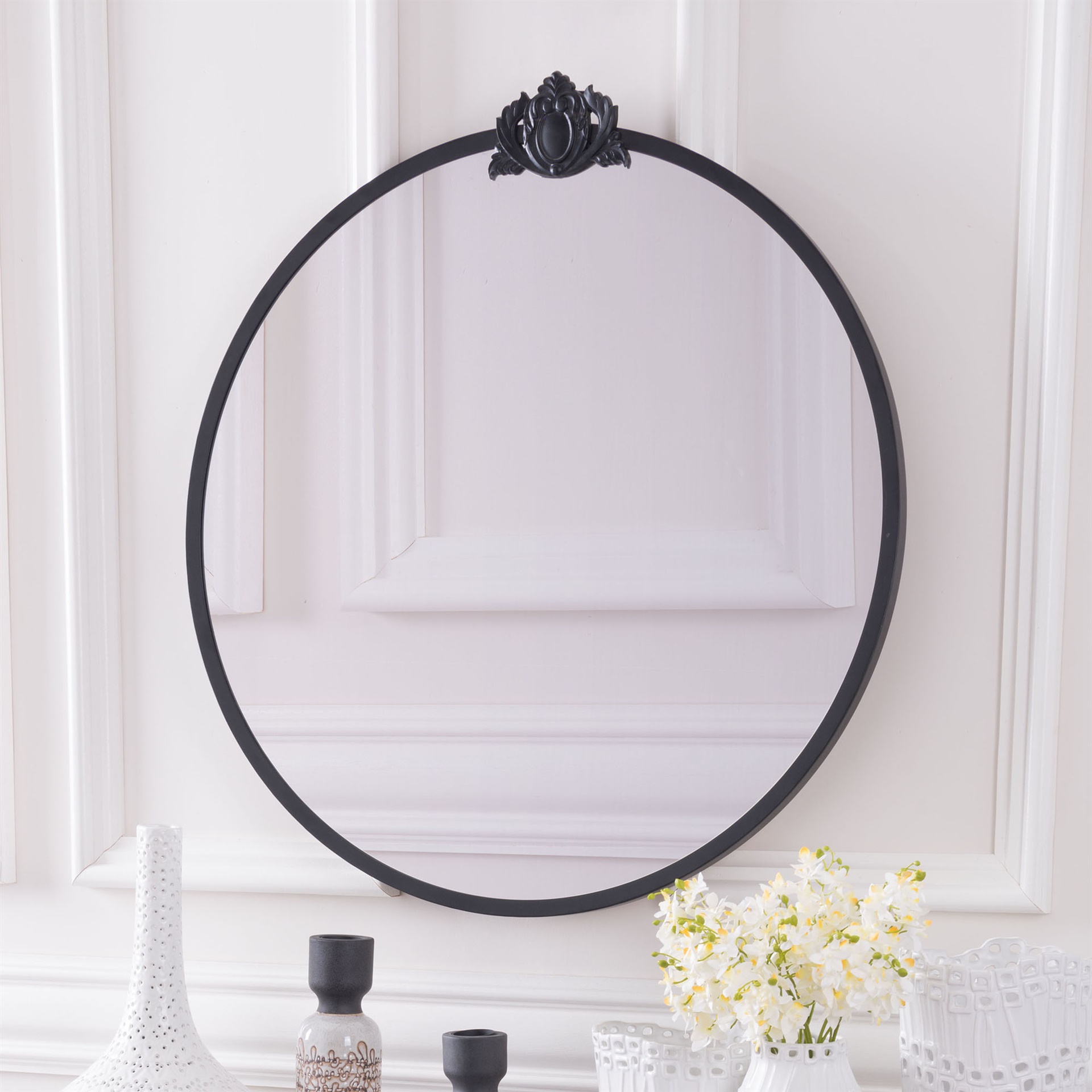 Empire Round Mirror