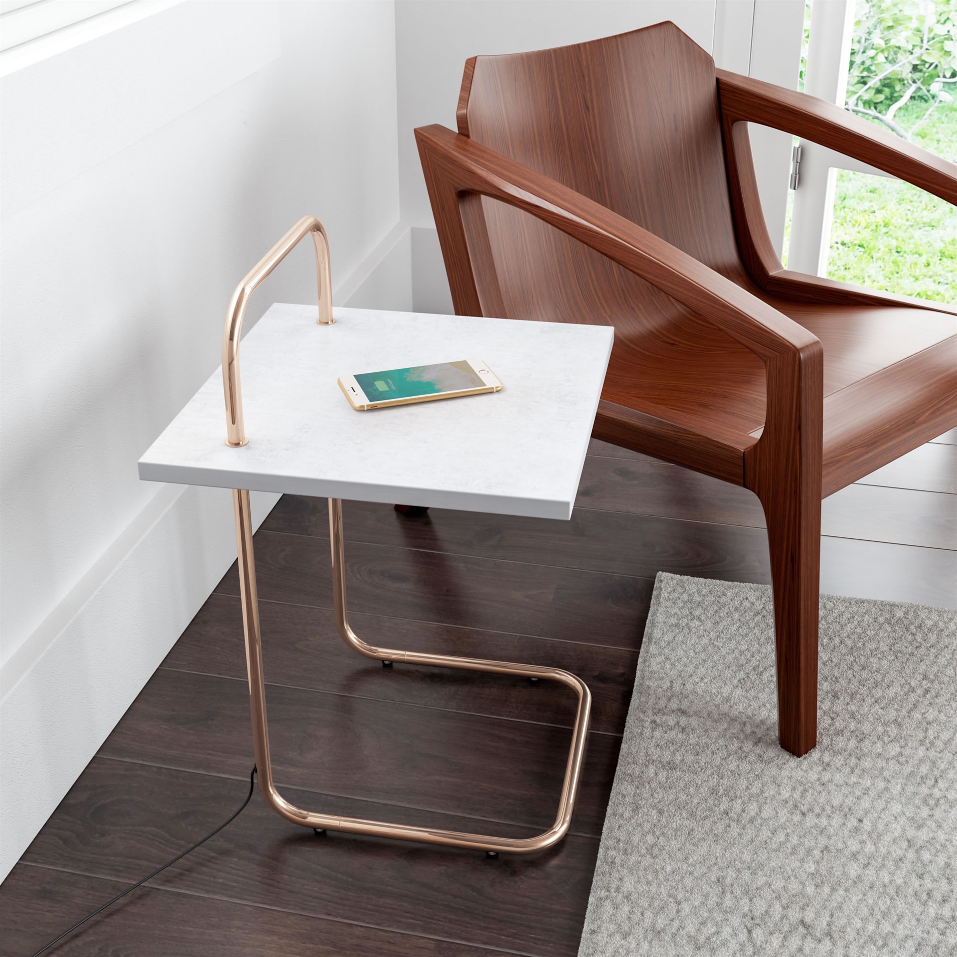Essex Wireless Charging Side Table