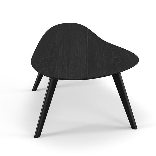Kidney Shaped Coffee Table (Black)