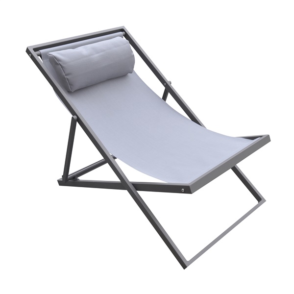 Metal Outdoor Lounge Sling Deck ChairSlingInmod