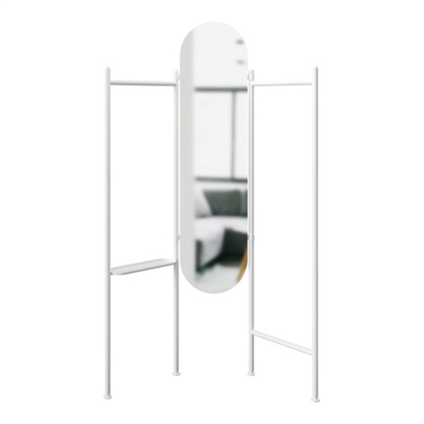 Vala Floor Mirror and Clothing Valet