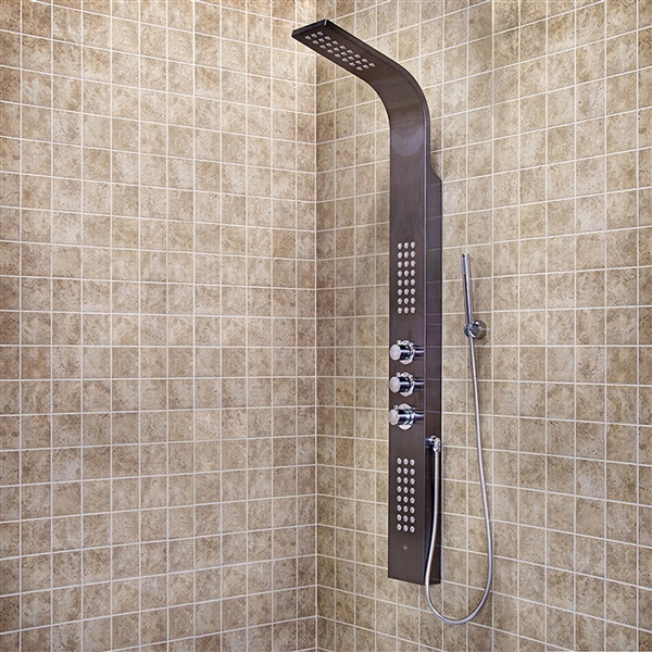 Sutherland Shower Panel with Rain Head Massage System