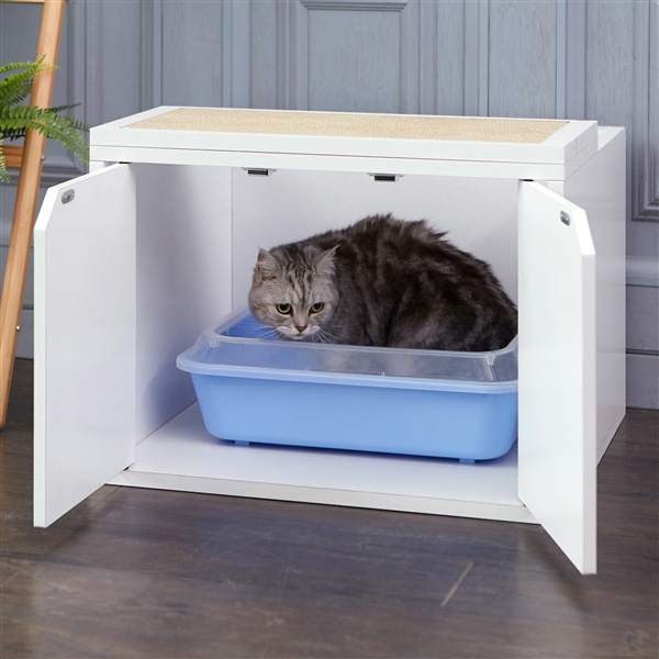 Way Basics Eco Friendly Cat Litter Box Enclosure
