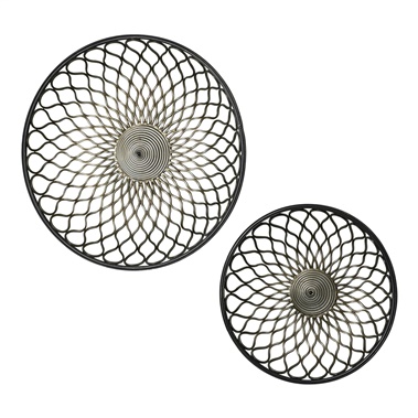 Round Gold Mesh Wall Art
