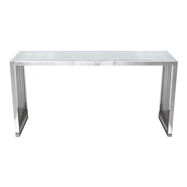 Soho Rectangular Stainless Steel Console Table