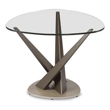 Crystal Triangular End Table