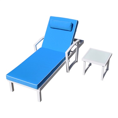 Tessa Sun Bed and End Table Set