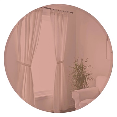 Hub Bevy Round Mirror
