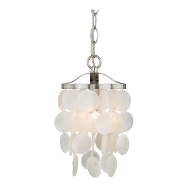 Elsa Capiz Shell 5" Mini Pendant