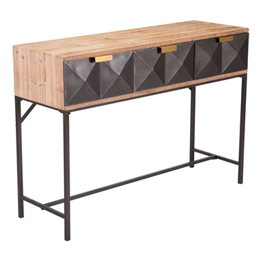 3-Drawer Console Table