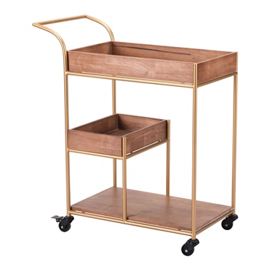 Bar Cart with Tray