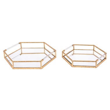 Hexagonal Tray (Set of 2)