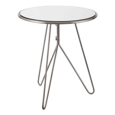 Mirrored End Table